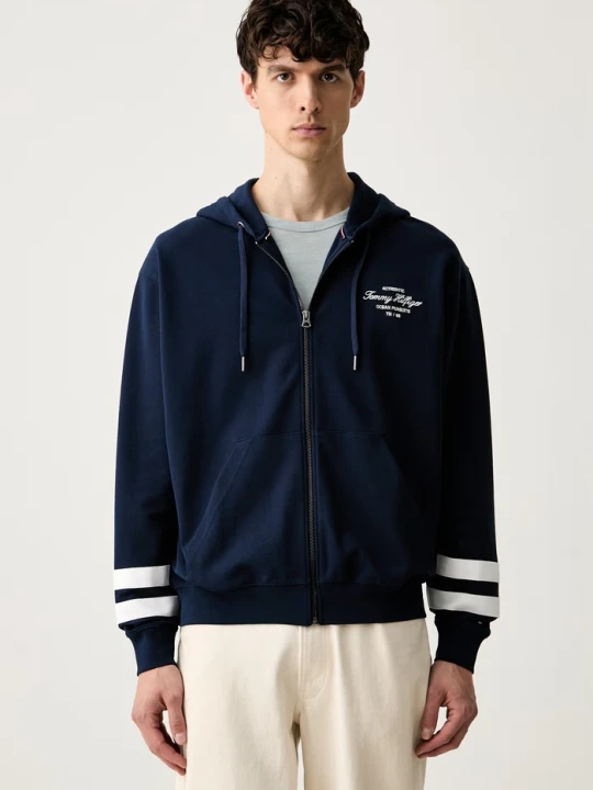 Zdjęcie produktu Tommy Hilfiger bluza rozpinana z kapturem męska granatowy