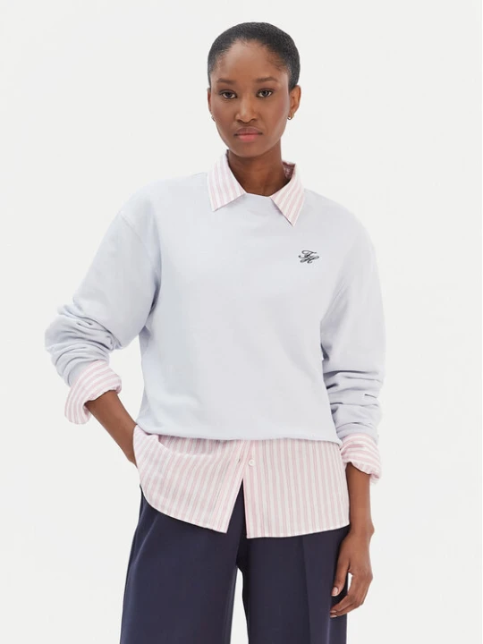 Zdjęcie produktu Tommy Hilfiger Bluza Script WW0WW49418 Błękitny Regular Fit Niebieski jasny