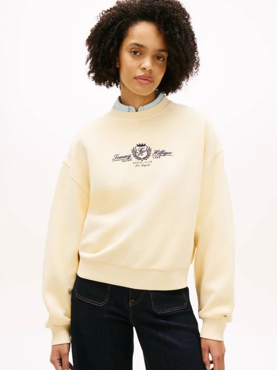 Zdjęcie produktu Tommy Hilfiger Bluza TERRY | Loose fit żółty