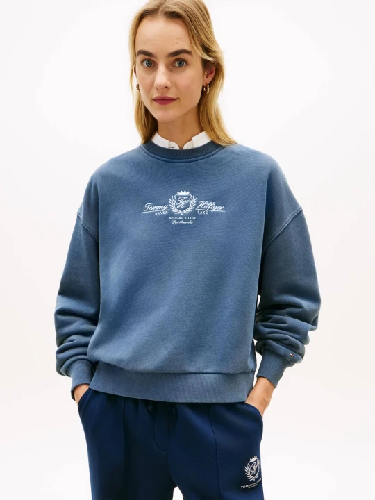 Zdjęcie produktu Tommy Hilfiger Bluza TERRY | Loose fit granatowy
