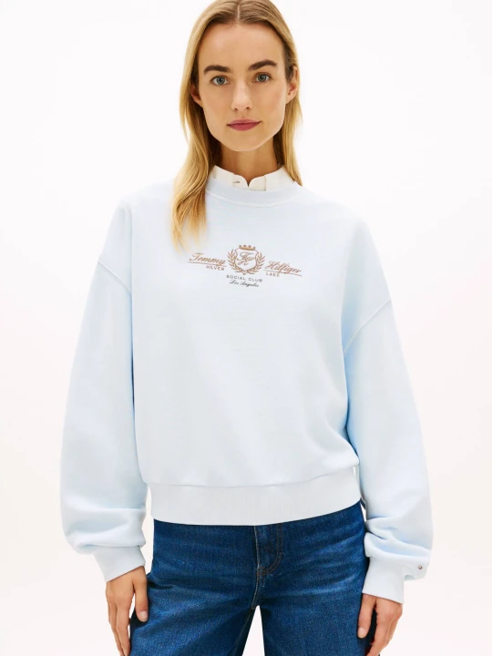 Zdjęcie produktu Tommy Hilfiger Bluza TERRY | Loose fit błękitny