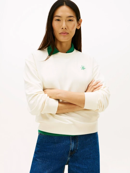 Zdjęcie produktu Tommy Hilfiger Bluza TERRY | Regular Fit kremowy