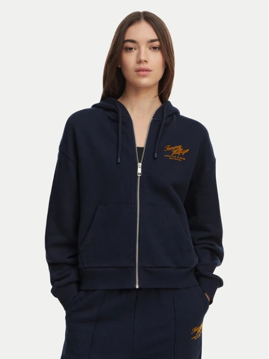 Zdjęcie produktu Tommy Hilfiger Bluza Terry WW0WW47845 Granatowy Relaxed Fit