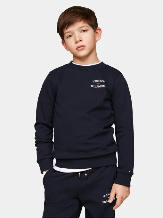 Zdjęcie produktu Tommy Hilfiger Bluza Th Logo KB0KB08828 Granatowy Regular Fit