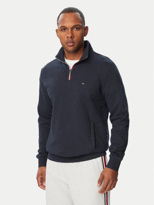 Zdjęcie produktu Tommy Hilfiger Bluza Tipping Terry MW0MW44943 Granatowy Regular Fit