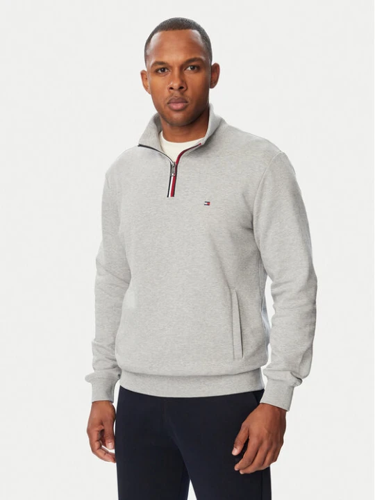 Zdjęcie produktu Tommy Hilfiger Bluza Tipping Terry MW0MW44943 Szary Regular Fit