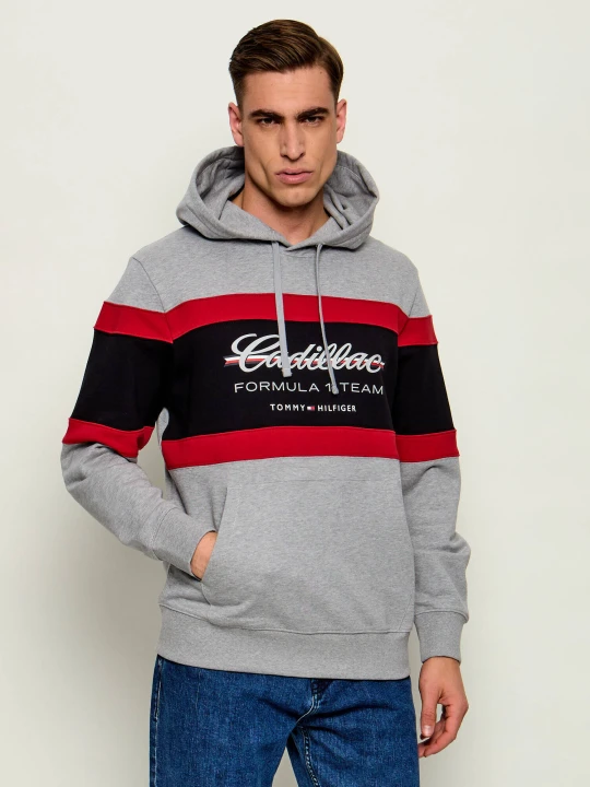 Zdjęcie produktu Tommy Hilfiger Bluza |Tommy Hilfiger X Cadillac Formula 1 | Regular Fit szary