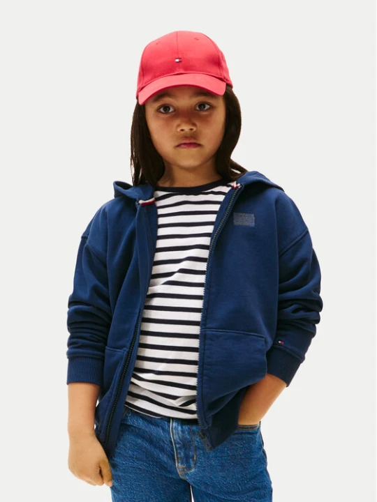 Zdjęcie produktu Tommy Hilfiger Bluza Tonal Flag KB0KB09750 Granatowy Regular Fit