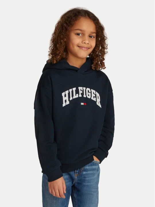 Zdjęcie produktu Tommy Hilfiger Bluza Varsity KB0KB09574 Granatowy Relaxed Fit