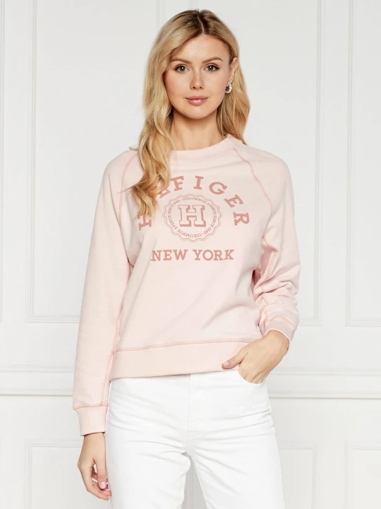 Zdjęcie produktu Tommy Hilfiger Bluza VARSITY RAGLAN | Regular Fit pudrowy róż