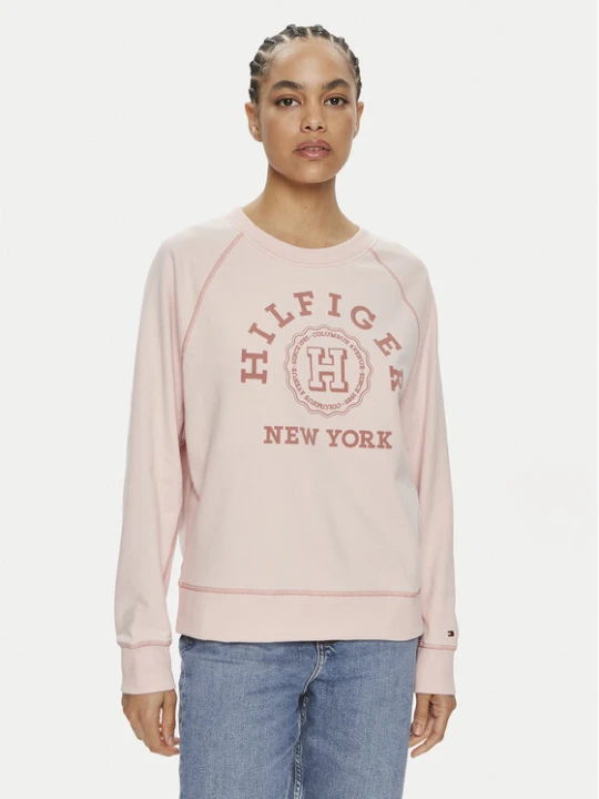 Zdjęcie produktu Tommy Hilfiger Bluza Varsity WW0WW41239 Różowy Regular Fit