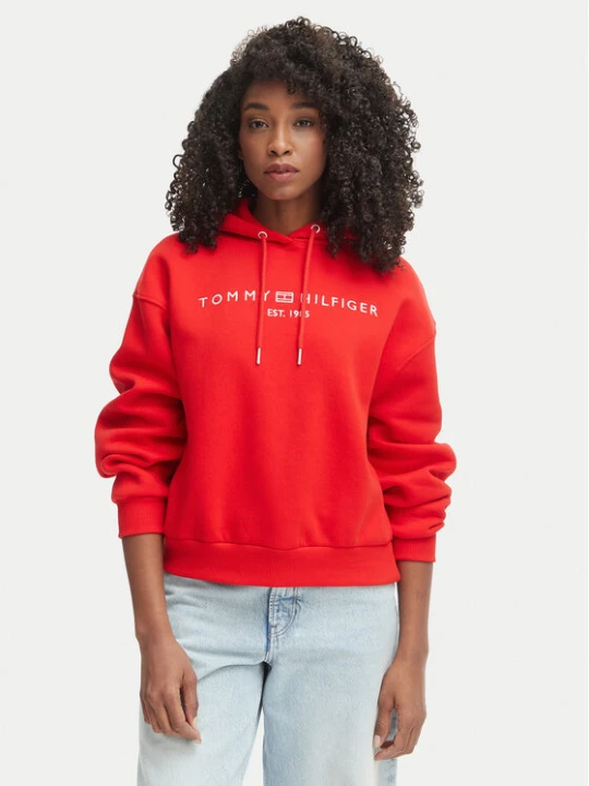 Zdjęcie produktu Tommy Hilfiger Bluza WW0WW47832 Czerwony Regular Fit
