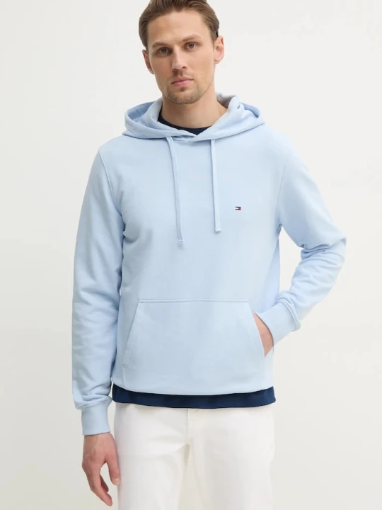 Zdjęcie produktu Tommy Hilfiger bluza z kapturem męska bawełniana niebieski