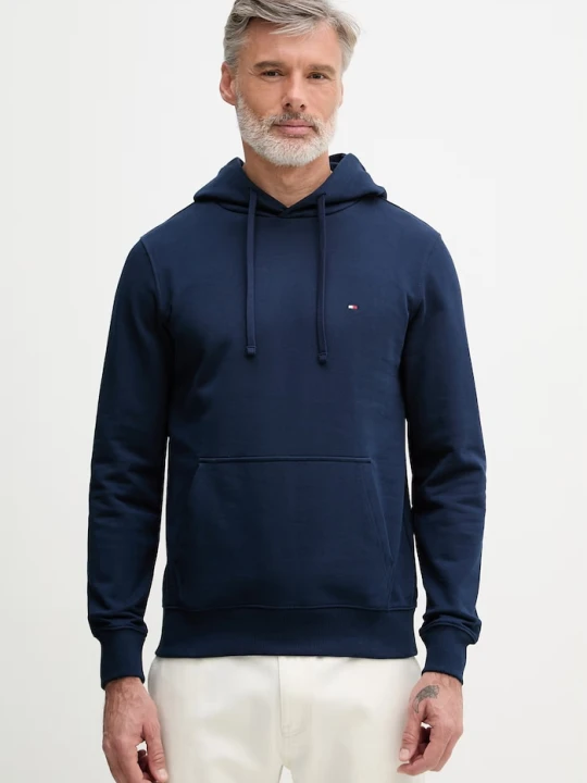 Zdjęcie produktu Tommy Hilfiger bluza z kapturem męska bawełniana granatowy