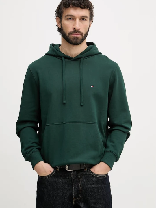Zdjęcie produktu Tommy Hilfiger bluza z kapturem męska bawełniana zielony