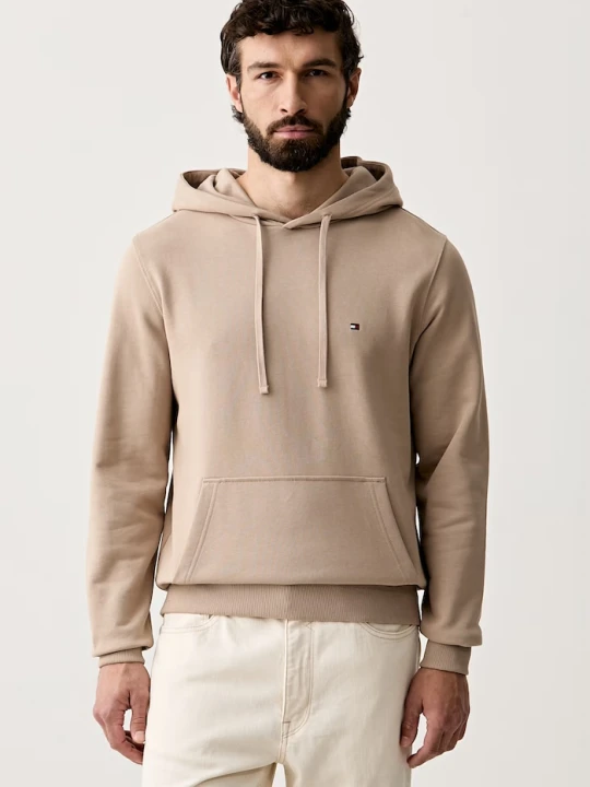 Zdjęcie produktu Tommy Hilfiger bluza z kapturem męska bawełniana beżowy