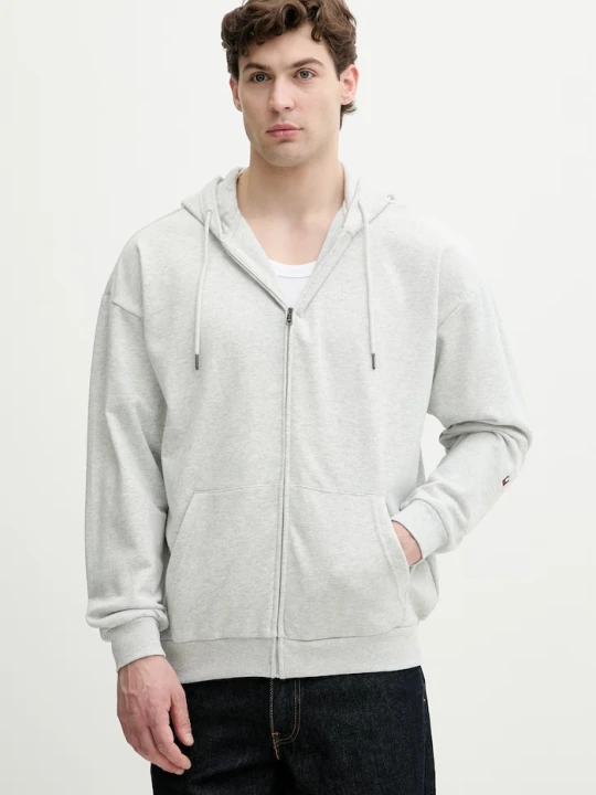 Zdjęcie produktu Tommy Hilfiger bluza z kapturem męska z bawełną szary