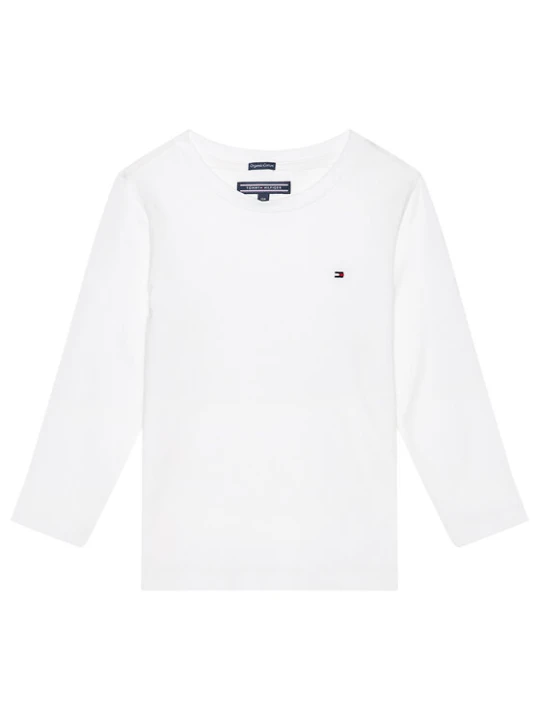 Zdjęcie produktu Tommy Hilfiger Bluzka Boys Basic Cn Knit L KB0KB04141 Biały Regular Fit