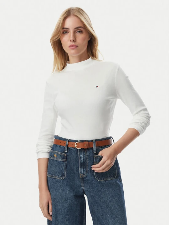 Zdjęcie produktu Tommy Hilfiger Bluzka Cody WW0WW47307 Biały Slim Fit