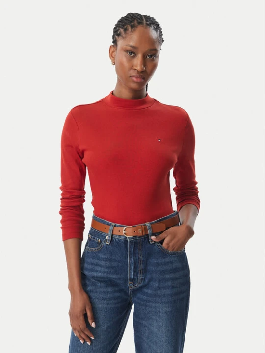 Zdjęcie produktu Tommy Hilfiger Bluzka Cody WW0WW47307 Czerwony Slim Fit