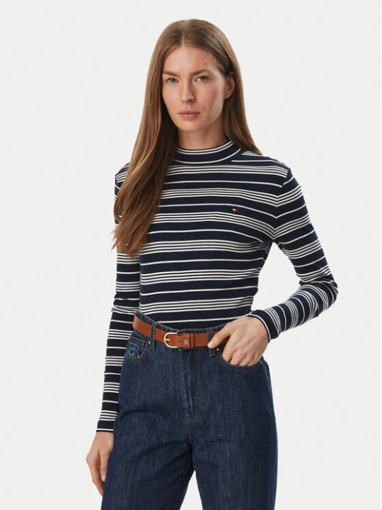 Zdjęcie produktu Tommy Hilfiger Bluzka Cody WW0WW47307 Granatowy Slim Fit