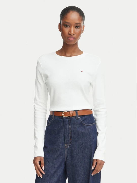 Zdjęcie produktu Tommy Hilfiger Bluzka Cody WW0WW53689 Biały Slim Fit