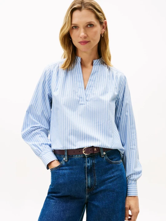 Zdjęcie produktu Tommy Hilfiger Bluzka tunika Kobiety Bawełna niebieski
