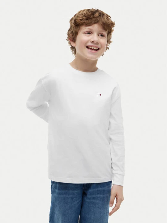 Zdjęcie produktu Tommy Hilfiger Bluzka Essential KB0KB09846 Biały Regular Fit