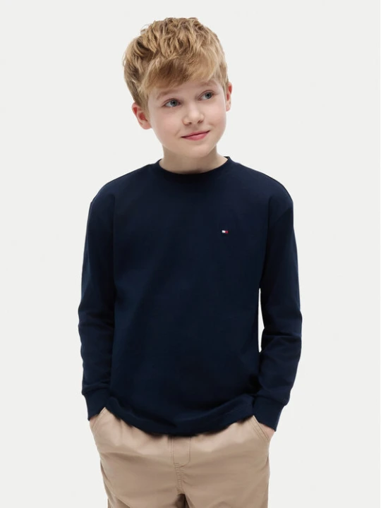 Zdjęcie produktu Tommy Hilfiger Bluzka Essential KB0KB09846 Granatowy Regular Fit