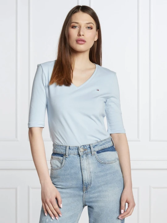 Zdjęcie produktu Tommy Hilfiger Bluzka ESSENTIALS | Slim Fit błękitny