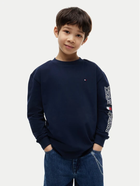 Zdjęcie produktu Tommy Hilfiger Bluzka Graphic KB0KB10512 Granatowy Regular Fit