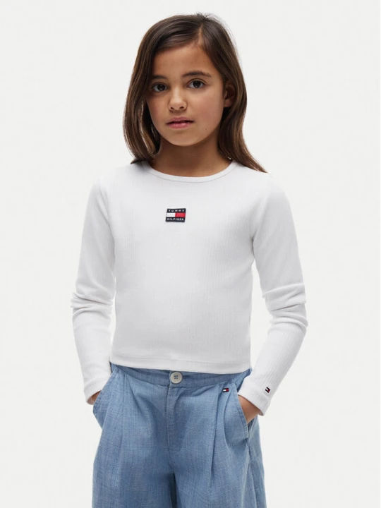 Zdjęcie produktu Tommy Hilfiger Bluzka KG0KG09065 Biały Regular Fit