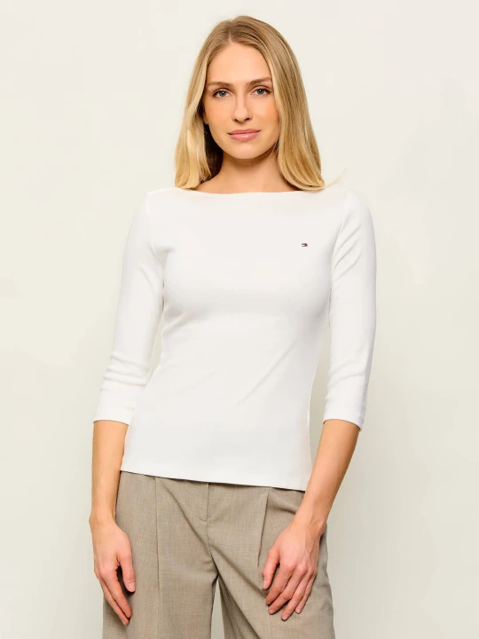 Zdjęcie produktu Tommy Hilfiger Bluzka New Cody | Slim Fit kremowy