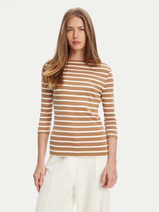 Zdjęcie produktu Tommy Hilfiger Bluzka New Cody WW0WW40589 Brązowy Slim Fit