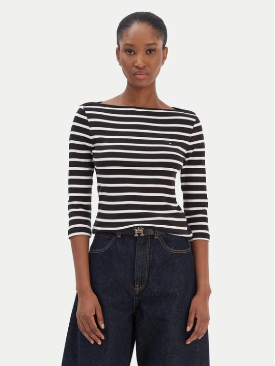 Zdjęcie produktu Tommy Hilfiger Bluzka New Cody WW0WW40589 Czarny Slim Fit