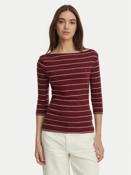 Zdjęcie produktu Tommy Hilfiger Bluzka New Cody WW0WW40589 Czerwony Slim Fit
