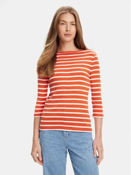 Zdjęcie produktu Tommy Hilfiger Bluzka New Cody WW0WW40589 Pomarańczowy Slim Fit