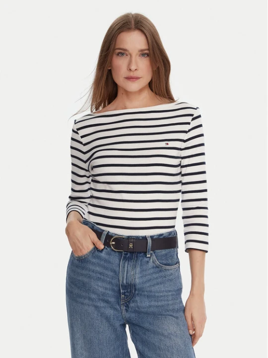 Zdjęcie produktu Tommy Hilfiger Bluzka WW0WW40589 Biały Regular Fit