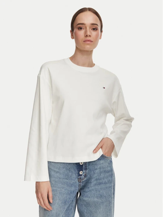 Zdjęcie produktu Tommy Hilfiger Bluzka WW0WW51740 Biały Relaxed Fit