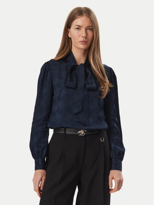 Zdjęcie produktu Tommy Hilfiger Bluzka WW0WW52238 Granatowy Regular Fit