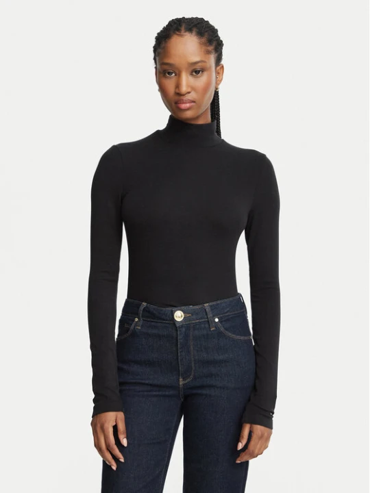 Zdjęcie produktu Tommy Hilfiger Bluzka WW0WW52361 Czarny Slim Fit