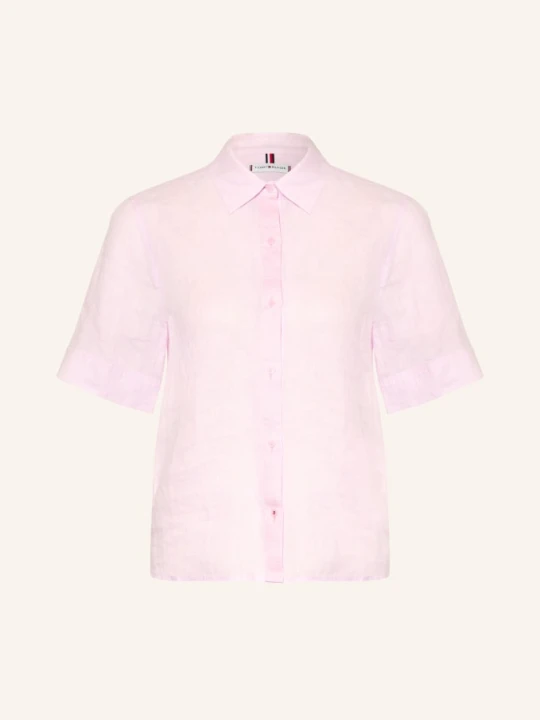 Zdjęcie produktu Tommy Hilfiger Bluzka Z Lnu rosa JASNORÓŻOWY