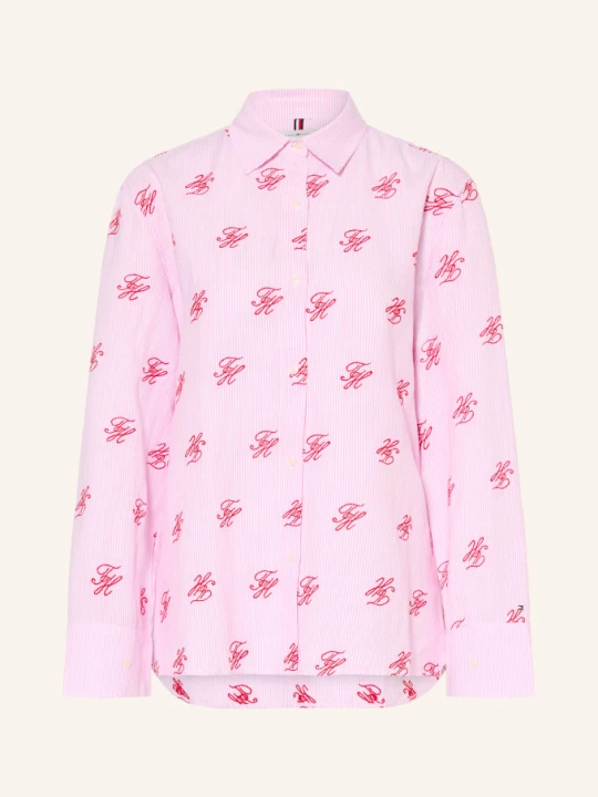 Zdjęcie produktu Tommy Hilfiger Bluzka Z Lnu rosa różowy