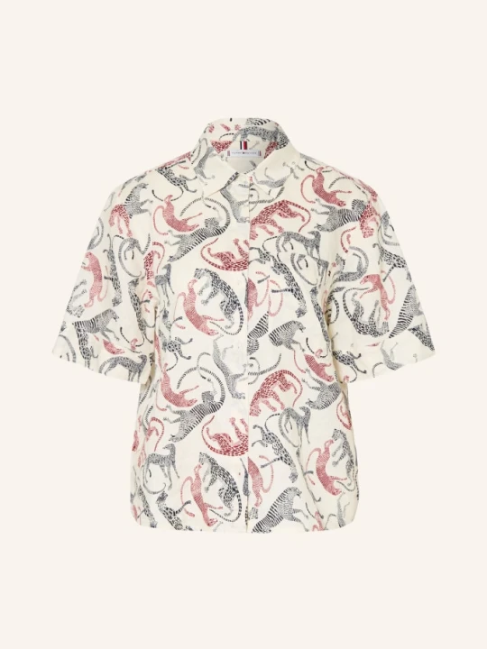 Zdjęcie produktu Tommy Hilfiger Bluzka Z Lnu weiss biały