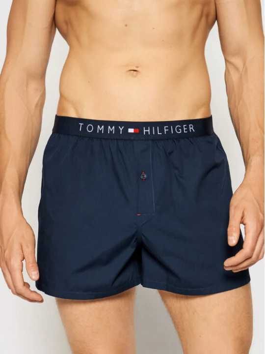 Zdjęcie produktu Tommy Hilfiger Bokserki Cotton Woven Boxer Icon 1U87905489 Granatowy