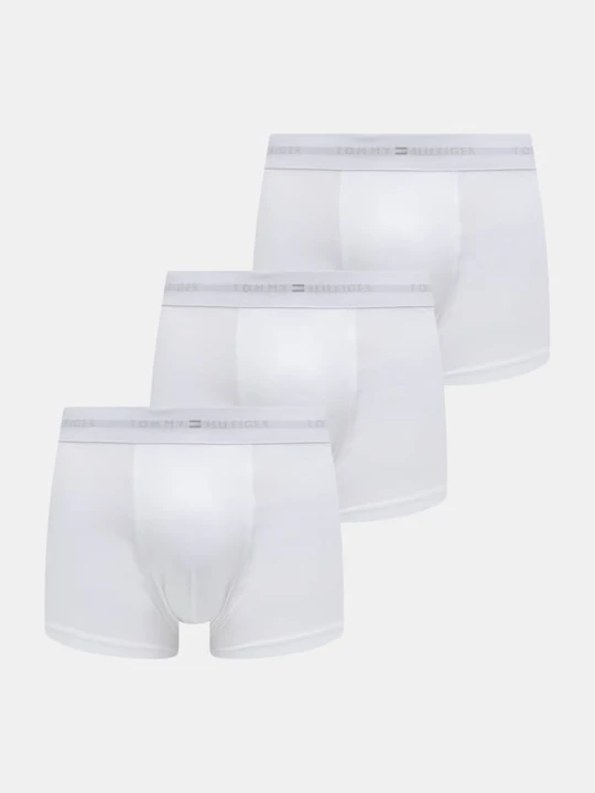 Zdjęcie produktu Tommy Hilfiger bokserki dopasowane męskie bawełniane z elastanem 3-pack biały