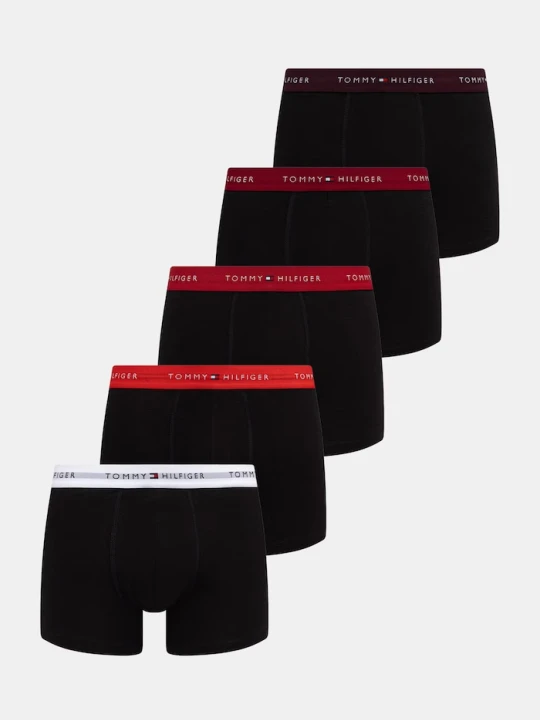 Zdjęcie produktu Tommy Hilfiger Bokserki dopasowane męskie bawełniane z elastanem 5-pack czarny