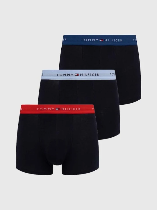 Zdjęcie produktu Tommy Hilfiger bokserki dopasowane męskie z bawełną 3-pack czarny