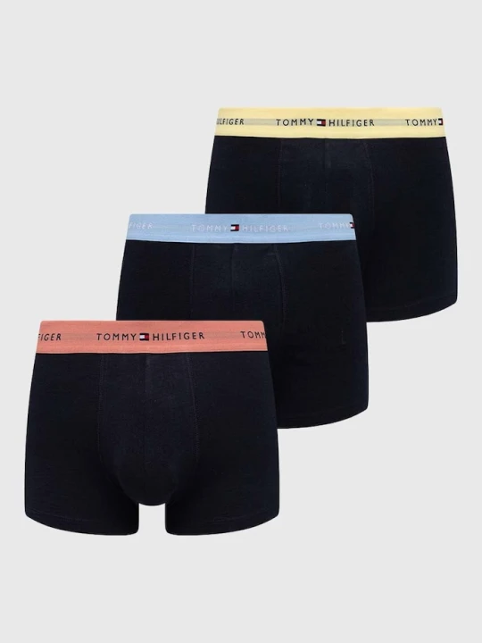Zdjęcie produktu Tommy Hilfiger bokserki dopasowane męskie z bawełną 3-pack czarny