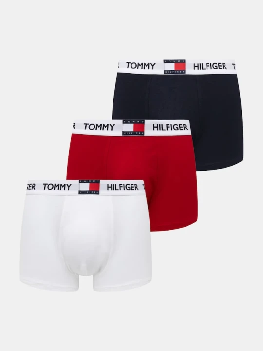 Zdjęcie produktu Tommy Hilfiger bokserki męskie bawełniane z elastanem 3-pack czerwony